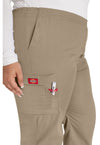 dark khaki - Natural Rise Tapered Leg Pull-On Pant (View 3)