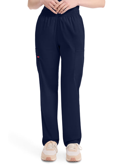 Women's Natural Rise Tapered Leg Pull-On Scrub Pants – Petite