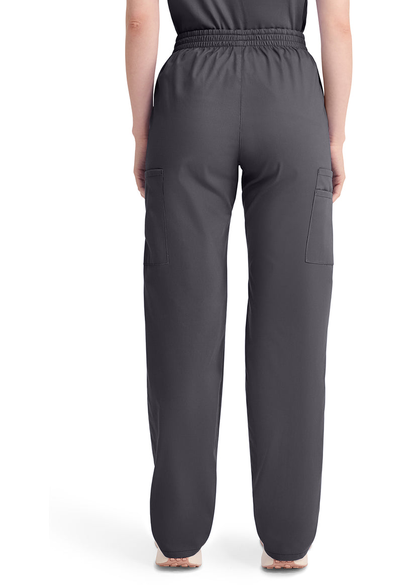 Pewter - Dickies EDS Signature Women Scrub Pants - Back View
