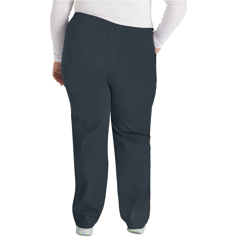 pewter - Natural Rise Tapered Leg Pull-On Pant