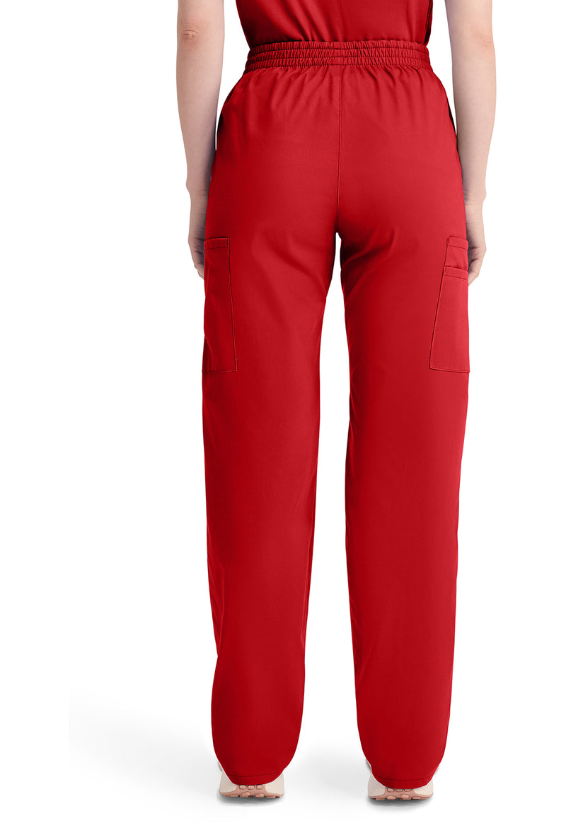 Red - Dickies EDS Signature Women Scrub Pants - Back View