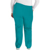 teal blue - Natural Rise Tapered Leg Pull-On Pant
