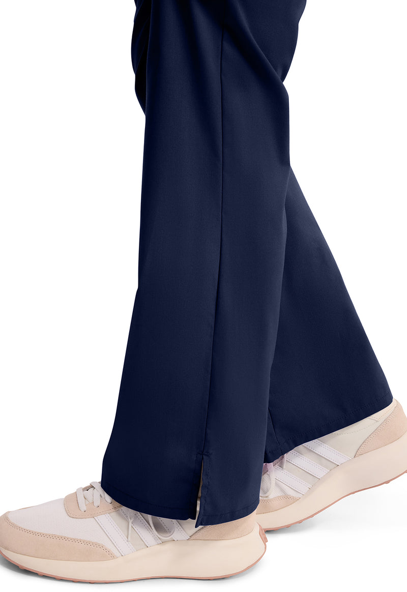 Navy - Women's Mid Rise Drawstring Cargo Scrub Pants – Tall (View 3)