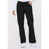 black - Mid Rise Drawstring Cargo Pant