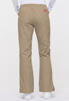 Dark Khaki - Dickies EDS Signature Women Scrub Pants - Back View