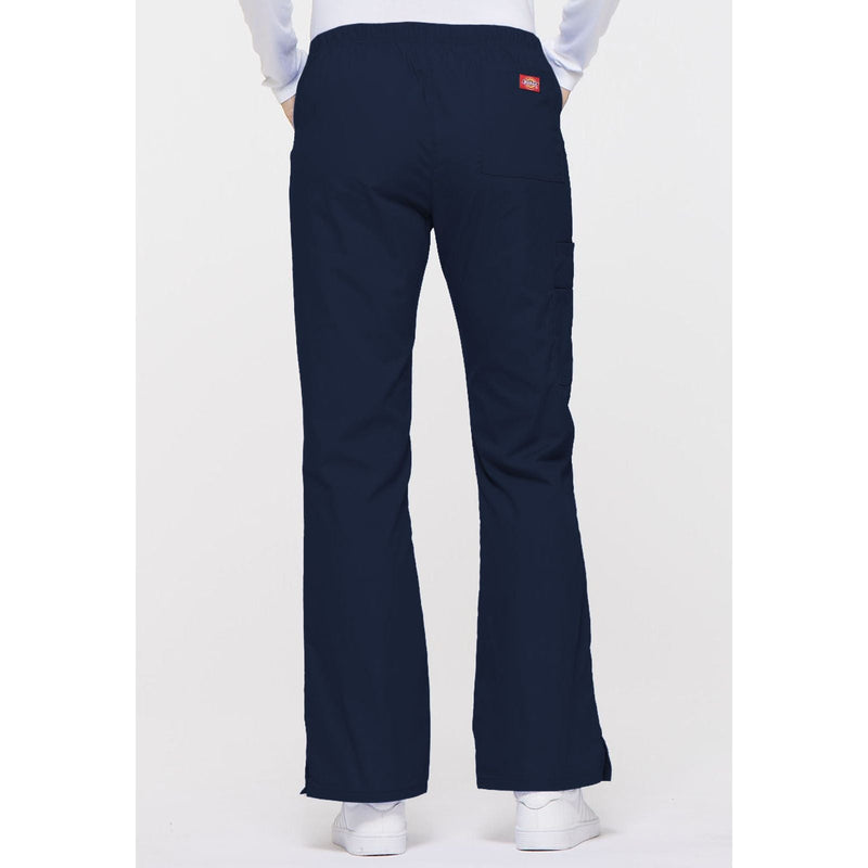 navy - Mid Rise Drawstring Cargo Pant