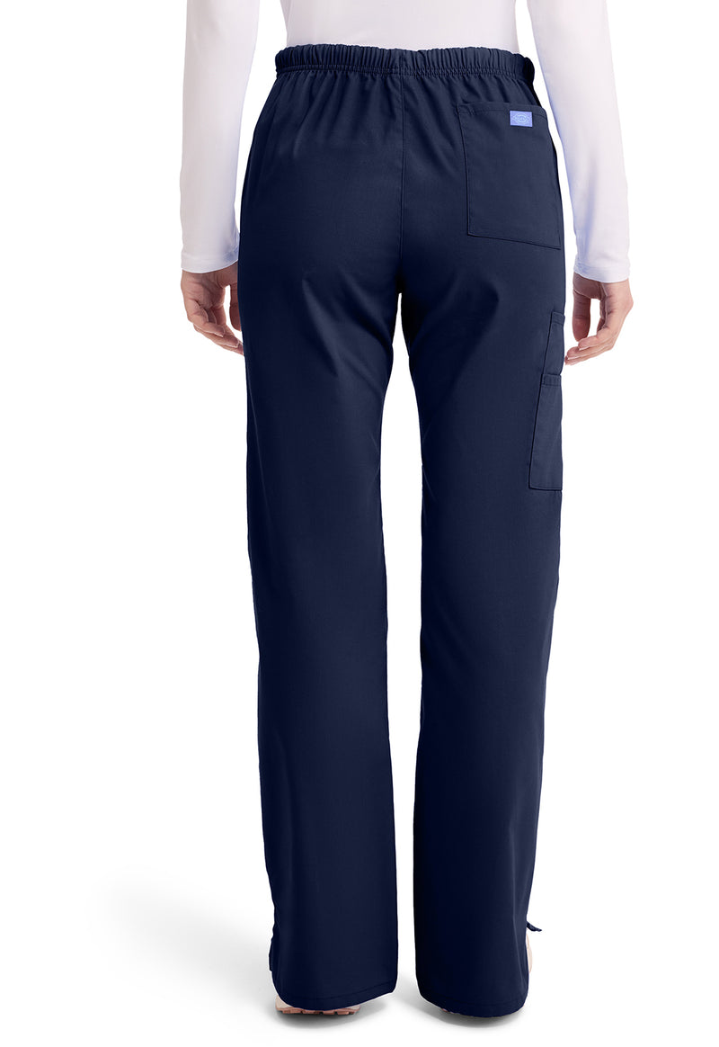 Navy - Dickies EDS Signature Women Scrub Pants - Back View