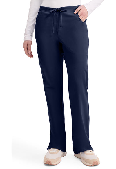 Women's Mid Rise Drawstring Cargo Scrub Pants – Tall