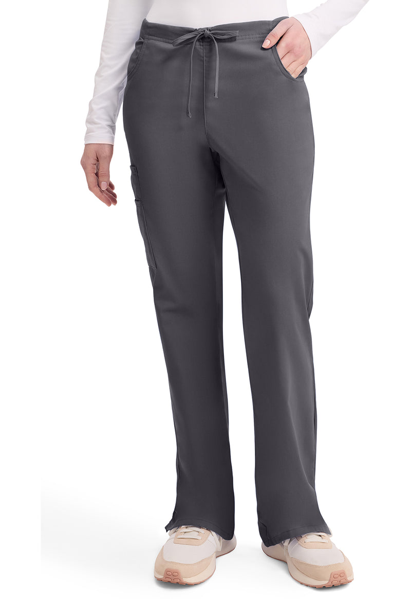 Pewter - Dickies EDS Signature Women Scrub Pants - Front View