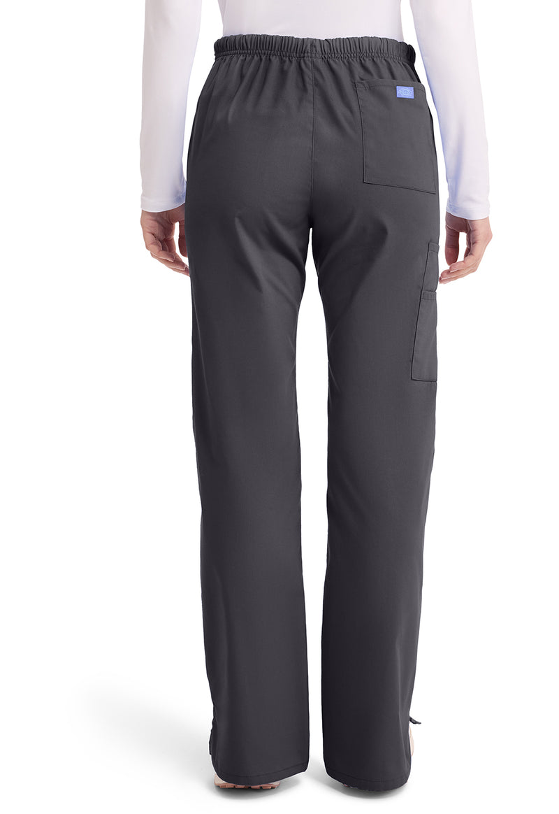Pewter - Dickies EDS Signature Women Scrub Pants - Back View