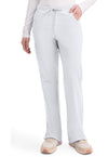 White - Women's Mid Rise Drawstring Cargo Scrub Pants