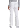 white - Mid Rise Drawstring Cargo Pant