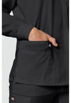 Black - Snap Front Warm-Up Jacket (View 3)