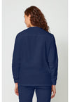 Navy - Snap Front Warm-Up Jacket (Back)