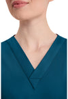 Caribbean Blue - Women's V-Neck Scrub Top (View 2)