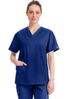 Galaxy Blue - Dickies EDS Signature Women Scrub Top - Front View