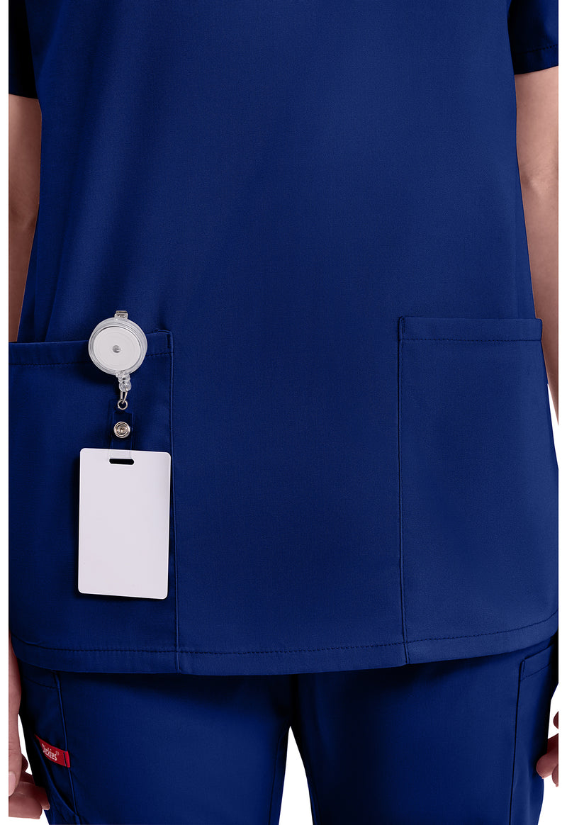 Galaxy Blue - Women's V-Neck Scrub Top (View 3)