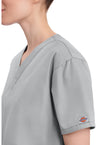 Grey - Women's V-Neck Scrub Top (View 4)