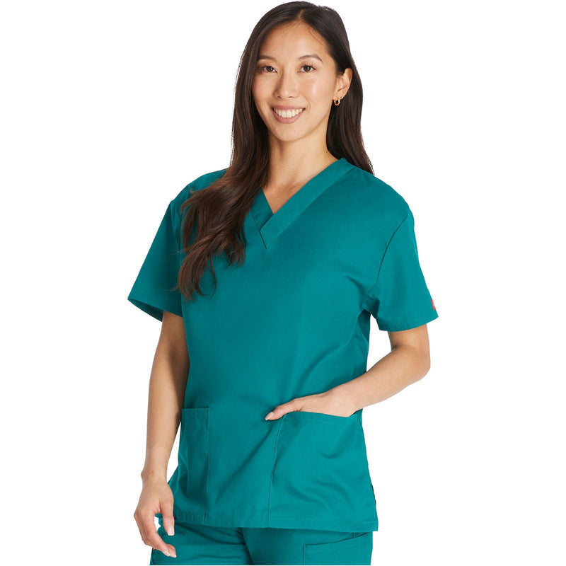 hunter green - V-Neck Top