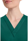 Hunter Green - Women's V-Neck Scrub Top (View 2)