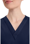 Navy - Women's V-Neck Scrub Top (View 2)