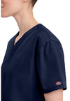 Navy - Women's V-Neck Scrub Top (View 4)