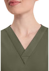 Olive - Women's V-Neck Scrub Top (View 2)