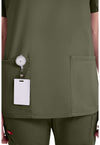 Olive - Women's V-Neck Scrub Top (View 3)