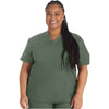 olive - V-Neck Top