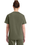 Olive - Dickies EDS Signature Women Scrub Top - Back View