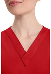 Red - Women's V-Neck Scrub Top (View 2)
