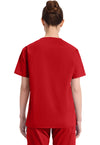 Red - Dickies EDS Signature Women Scrub Top - Back View