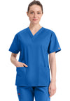 Royal - Dickies EDS Signature Women Scrub Top - Front View