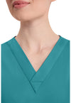 Teal Blue - Women's V-Neck Scrub Top (View 2)