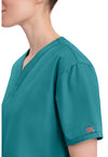 Teal Blue - Women's V-Neck Scrub Top (View 4)