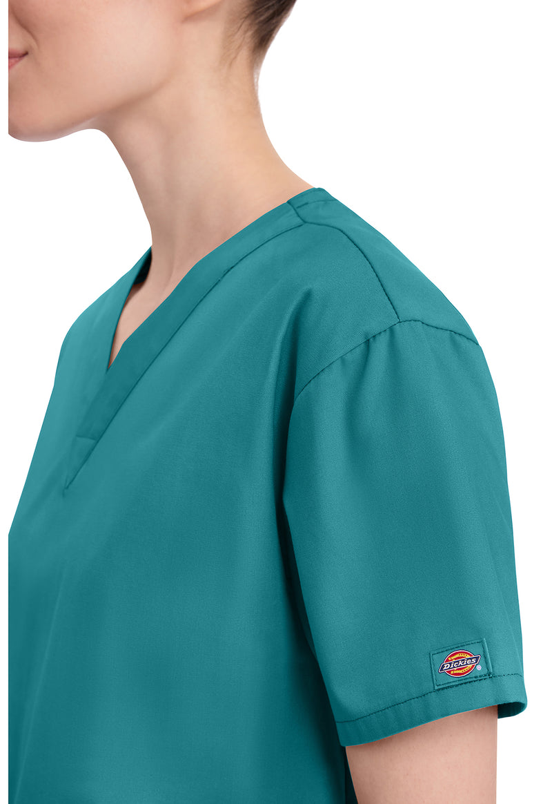 Teal Blue - Women's V-Neck Scrub Top (View 4)