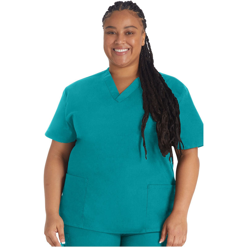 teal blue - V-Neck Top