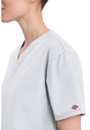 White - Women's V-Neck Scrub Top (View 4)