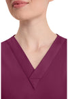 Wine - Women's V-Neck Scrub Top (View 2)