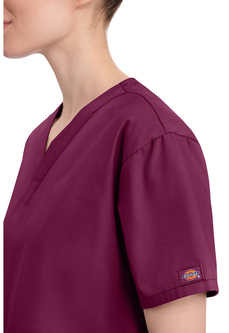 Wine - Women's V-Neck Scrub Top (View 4)