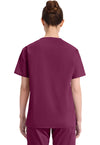 Wine - Dickies EDS Signature Women Scrub Top - Back View