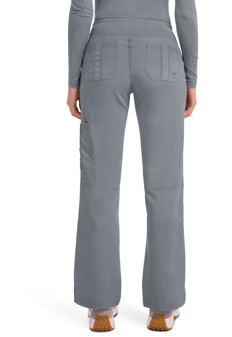 Heather Gray - Women's Tori Scrub Pants – Petite (Back)