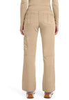 Khaki - Women's Tori Scrub Pants – Petite (Back)