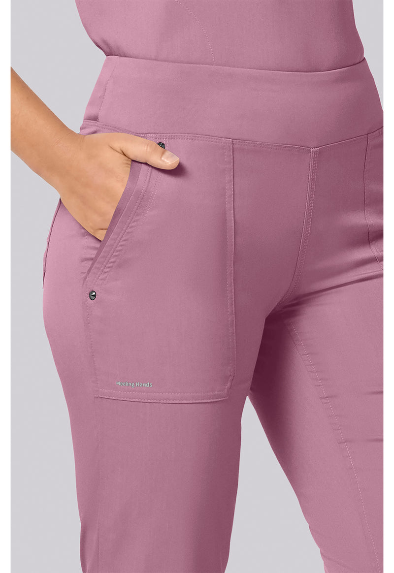 Powder Puff Pink - Women's Tori Scrub Pants – Petite (View 3)