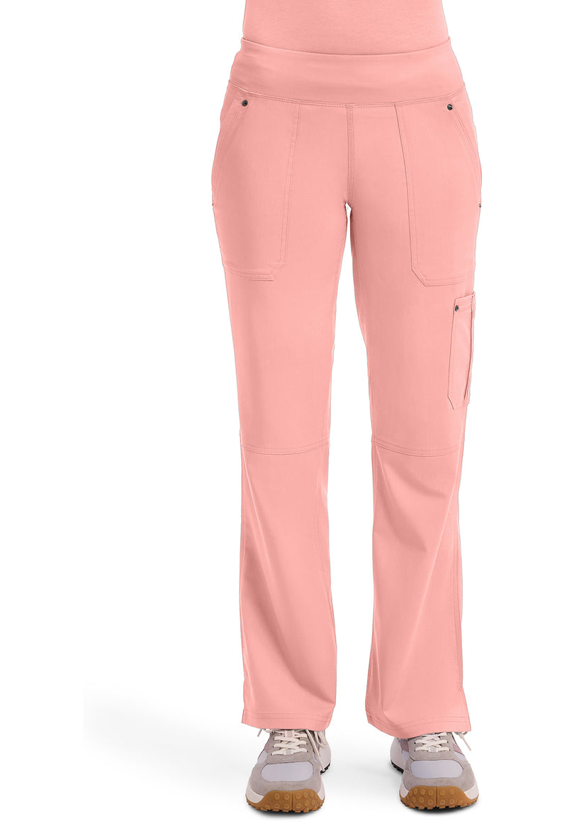 BLUSHING PEACH - Healing Hands Purple Label Women Scrub Pants - Front View