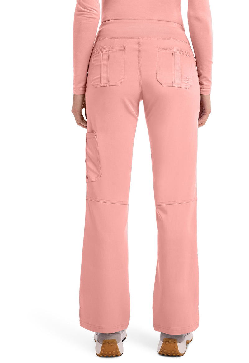 BLUSHING PEACH - Healing Hands Purple Label Women Scrub Pants - Back View