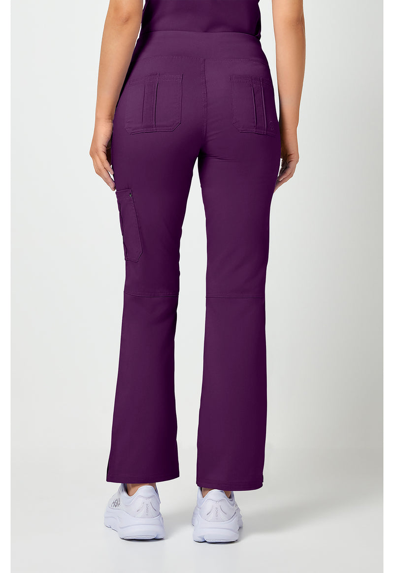 Eggplant - Healing Hands Purple Label Women Scrub Pants - Back View