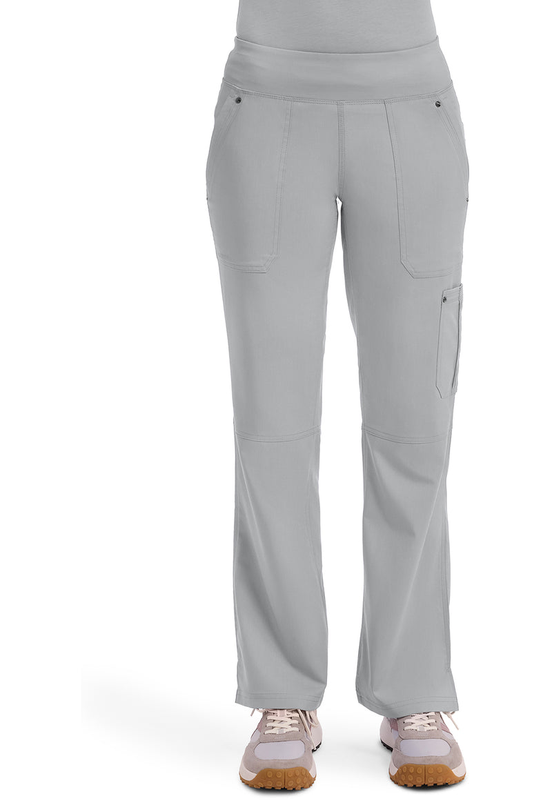 Grey - Healing Hands Purple Label Women Scrub Pants - Front View