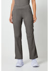 Heather Gray - Healing Hands Purple Label Women Scrub Pants - Front View
