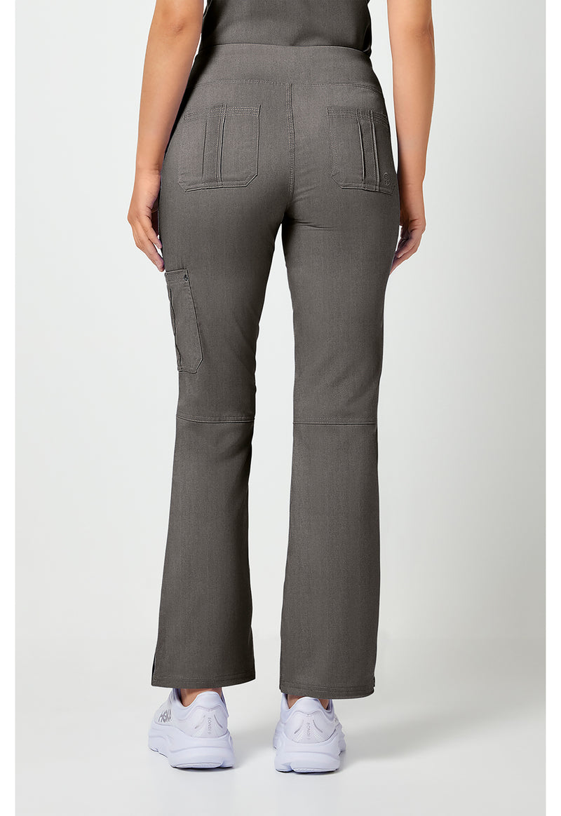 Heather Gray - Healing Hands Purple Label Women Scrub Pants - Back View